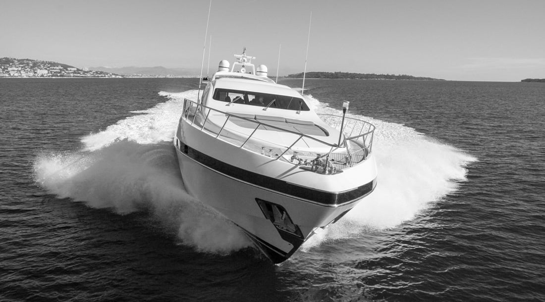 Boat riding fast